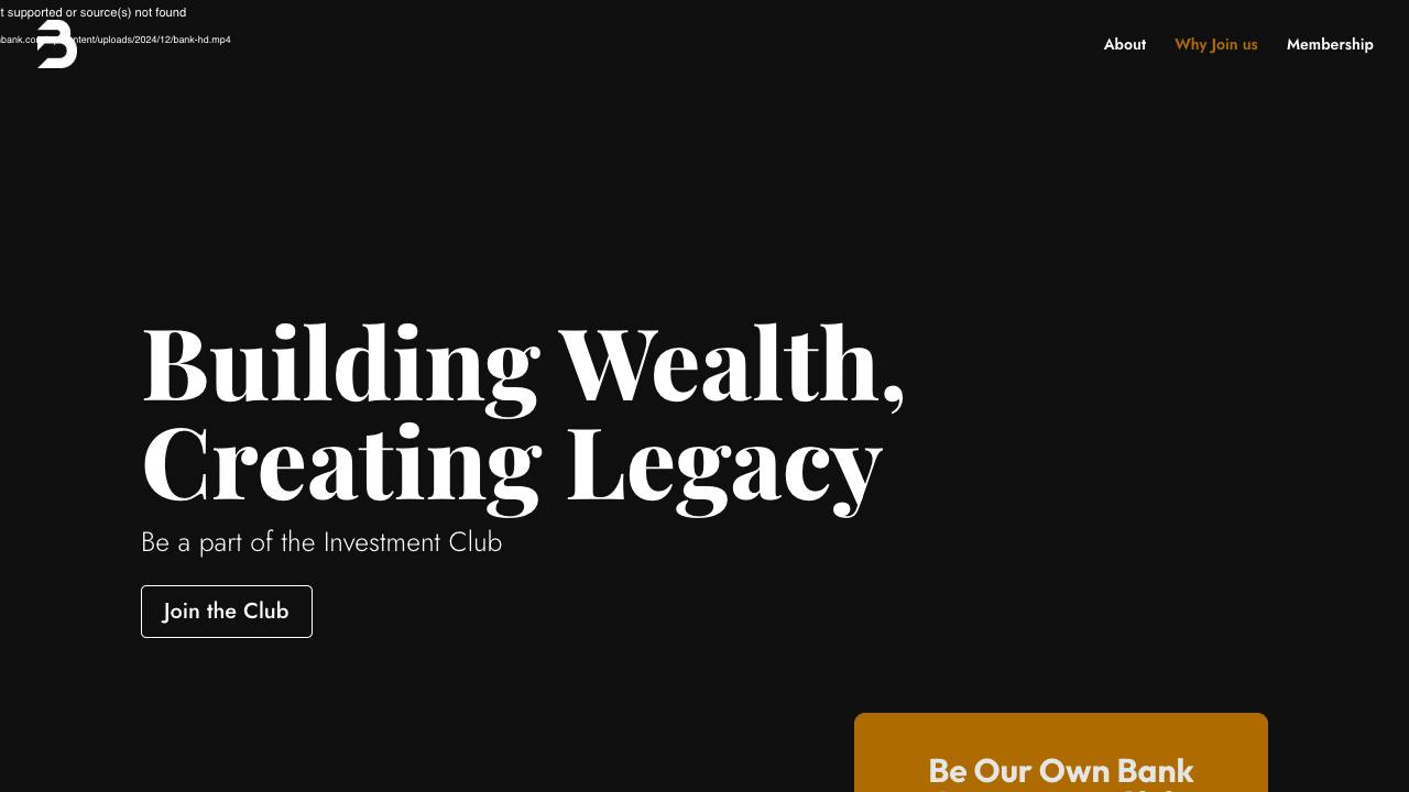 Be Our Own Bank